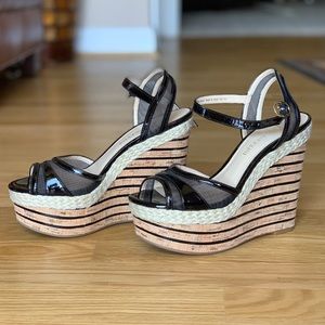 ENZO ANGIOLINI summer wedge open toed shoe.